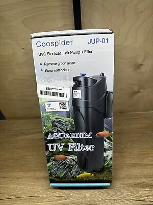 Open Box~ Aquarium Filter Sun JUP-01 For 40-80 Gallon Tank Clear U-V • $39.99