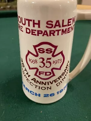 South Salem NY Fire Dept. Anniversary Mug 1973 • $5