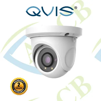 Qvis 4K 8MP Viper IP Eyeball CCTV Varifocal Motorised Lens Camera White Dome • £189.99