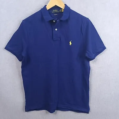 Polo Ralph Lauren Size M Classic Fit Blue Polo Shirt Short Sleeve • $33.90