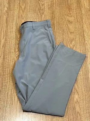 Izod Golf Pants Mens 32x32 Gray Regular Fit Straight Leg Stretch Flat Chino • $12.91