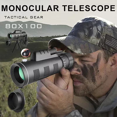 3000m Day 800x100 Zoom HD Monocular Starscope Monocular Telescope BAK4Binoculars • $18.99