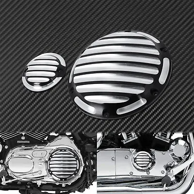 Motorcycle Black Chrome Engine Derby Timer Cover Fit For Harley Sportster 04-21 • $52.24