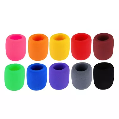 10 PCS Colors Handheld Stage Microphone Windscreen Foam Mic Cover Karaoke • $4.74