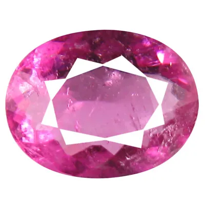 0.58 Ct AAA+ Extraordinary Oval (7 X 5 Mm) Reddish Pink Rubellite Tourmaline • $14.99