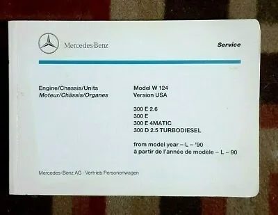 Mercedes Model W 124 Engine/Chassis/Units Shop Service Repair Illustrated Parts  • $29.95