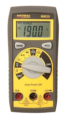 Martindale MM39 Auto Ranging Digital Multi-Meter-Yellow • £61.23