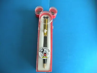 RARE Colibri Kresiler Disney Mickey Mouse Pen Yellow Black New Needs Ink H2 • $54.99