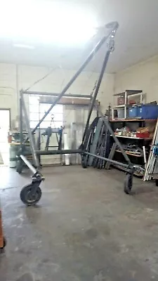 Crane And Winch SASGEN DERRICK CO. ANTIQUE 10000lb Working Moveable Military ? • $3999.99