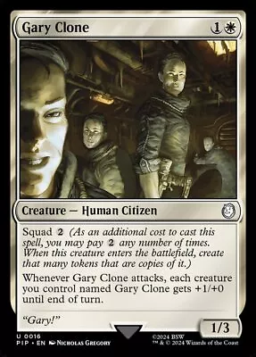 MTG Fallout U Gary Clone #0016 • $1.19