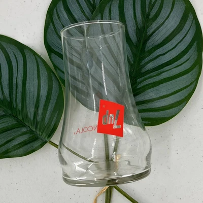 Vintage 7-Up Soda 70s The Uncola Red Clear Upside Down Bell Shape Drinking Glass • £9.52