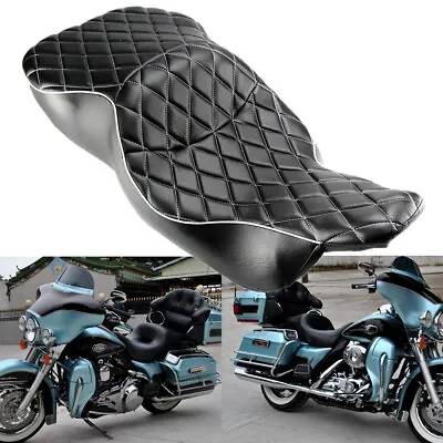 $201.83 • Buy Diamond Driver Passenger Seat For Harley Electra Glide Ultra Classic FLHTC 97-07