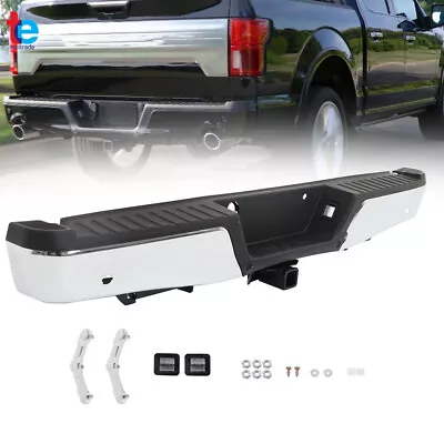 Rear Bumper Assembly For 2015-19 Ford F150 W/ Heavy Duty Tow & Sensor Hole • $320.95