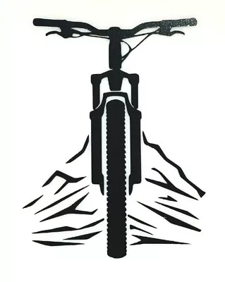 Mountain Bike Vinyl Decal - Many Size & Color Options Free Shipping MTB • $9.99