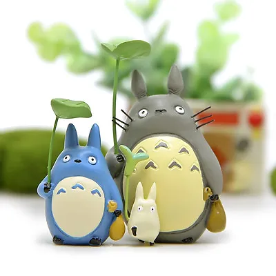 3 Pcs/set My Neighbor Totoro Anim Resin Model  Figure Micro Landscape Home Decor • $11.72