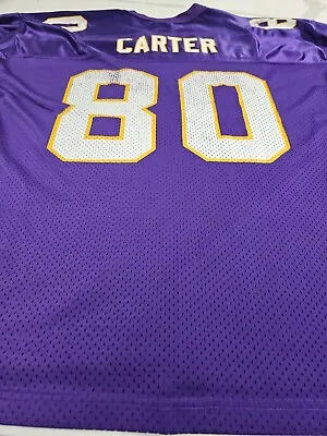 NFL Vintage Minnesota Vikings Chris Carter Starter Jersey Size 54 • $39