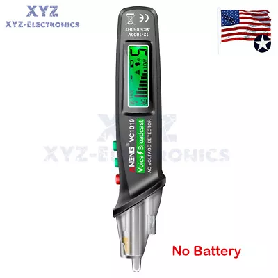 ANENG VC1019 Tester Pen Voice Broadcast Voltage Detector Meter 12-1000V  US • $12.21