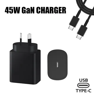 45W Power Adapter For Samsung S24 Ultra S23+ Z Fold Flip 5/4 Super Fast Charger • $19.95
