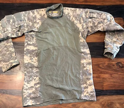 USGI ACU MASSIF DIGITAL CAMO ARMY COMBAT SHIRT ACS Size Medium LONG SLEEVE • $14.90