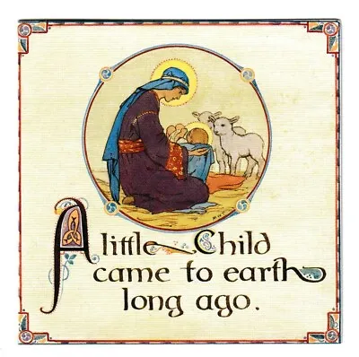 Margaret Tarrant Christmas Card A Little Child Came To Earth Long Ago Religion. • £2.50