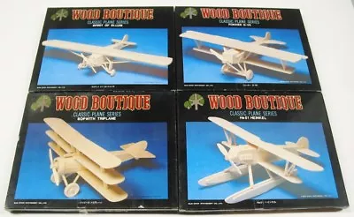 Vintage Wood Boutique Model Airplane Kits - 4 Models • $12.99