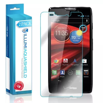 2x ILLumi AquaShield Crystal HD Screen Protector For Motorola Droid RAZR MAXX • $11.95