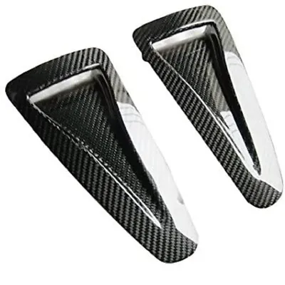 Carbon Fiber Car Hood Scoop Air Vent Duct Inserts Grilles For NISSAN R35 GTR • $122.55