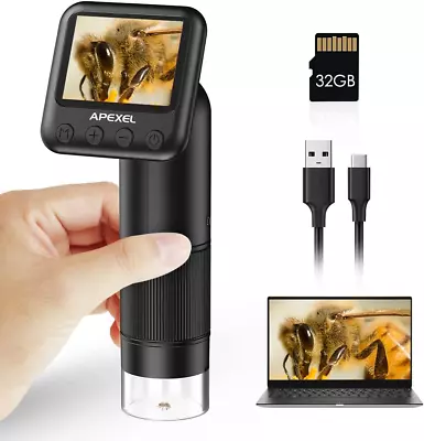 Handheld Digital Microscope 800X HD Digital Microscope For Adults With 2  LCD  • $89.81