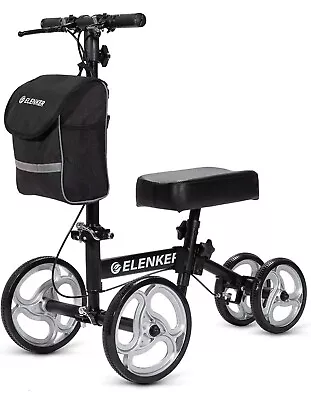 Deluxe Medical Scooter Steerable Knee Walker 10  Wheels Knee Scooter US • $74.99