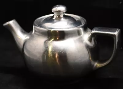 Vintage Hall Silver Glo Ceramic Teapot Single-Serve • $29