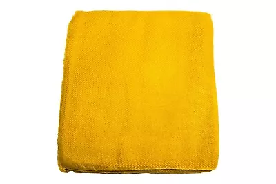 £35.99 • Buy Cashmere Blanket Throw Sofa  Wrap Handwoven Nepal Wool Home Bedding Yellow