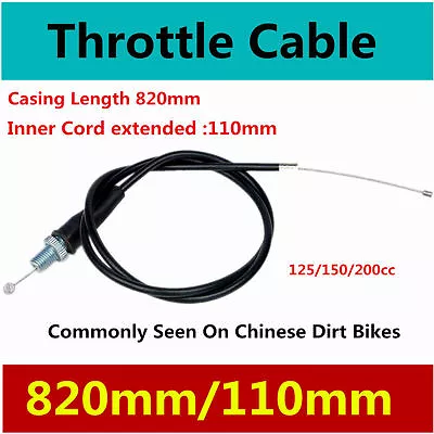 820/110 Motorbike Accelerate Throttle Cable Motorcycle Dirt Bike 125 150 200CC • $8.86