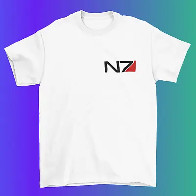 $13.44 • Buy Mass Effect Commander Shephard N7 Normandy T Shirt / %100 Premium Cotton