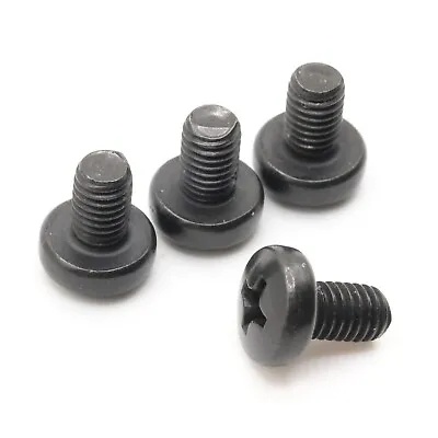 Black License Plate Screws For BMW & Tesla (4 Pack) M5-0.8 X 8mm Phillips  • $6.50