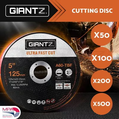 Giantz 125mm Cutting Discs Metal Cut Off Wheel Thin Angle Grinder 5  • $34.95