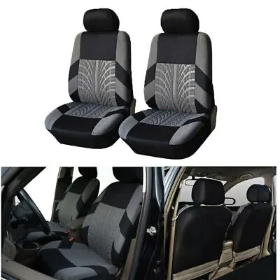 2PCS Car Universal Seat Covers Front Set Protector Washable Cover Cloth Black AU • $38.95