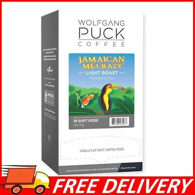 Wolfgang Puck Coffee Jamaican Me Crazy Gram Coffee 9.5 Gram Pods 18 Ct • $13.65