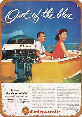 Metal Sign - 1957 Evinrude Boat Motors - Vintage Look Reproduction 2 • $18.66