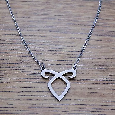 Mortal Instruments Angelic Power Rune Stainless Steel Necklace Pendant & Chain • $14.99