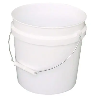 Leaktite 2 Gallon Plastic Paint Bucket With Handle White • $6.20