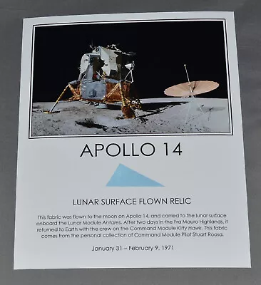 LARGE Apollo 14 Lunar Module SURFACE FLOWN Artifact Fragment NASA Moon Space • $149