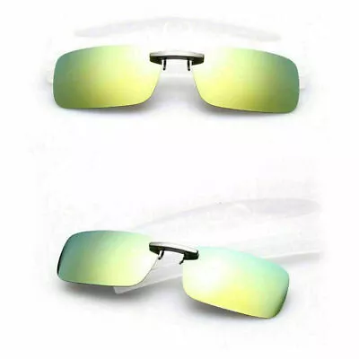 AU Sunglasses Night Vision Anti Glare Polarized Clip On Glasses UV400 Lens HOT • $4.61