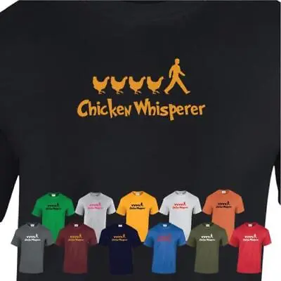 Chicken Whisperer Mens T-Shirt Farm Farmer Funny Tee Animal Lover Top Gift • £8.99