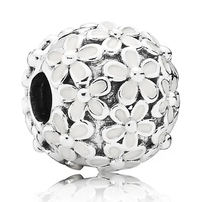 NEW!! AUTHENTIC PANDORA Darling Daisy Meadow Clip White Enamel -  9137 • £47.50