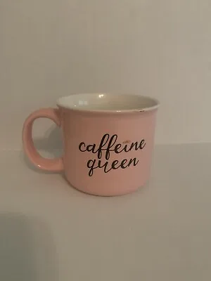 Caffeine Queen Coffee Mug Cup Pink Crown Gift Tea Candy • $9.99