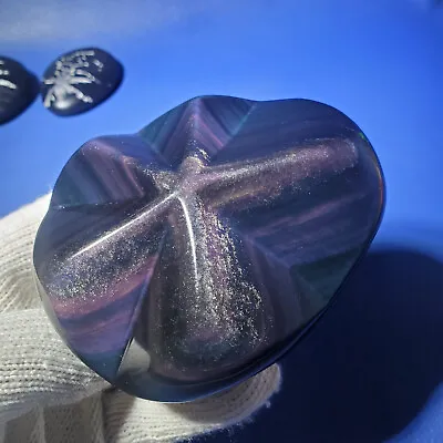 382g Mexican Volcanic Glass Rainbow Obsidian Crystal Heals • $39.80