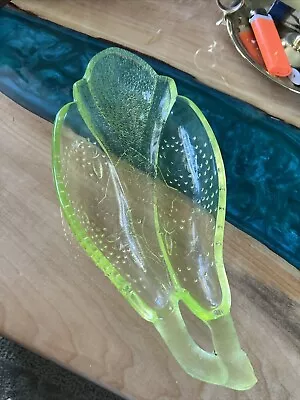 Vintage Yellow Vaseline Uranium Glass Bowl • $41