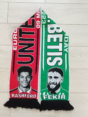 Manchester United Vs Real Betis FAN Football Match Scarf • $19.50