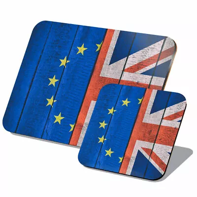 1x Cork Placemat & Coaster Set - EU Union Jack Remain Brexit #12991 • £14.99