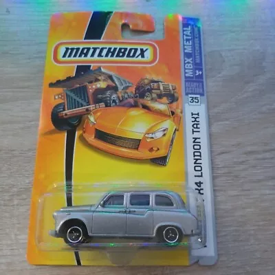 Matchbox 1/64 Diecast Ready For Action Silver Austin FX4 Taxi • $4.80